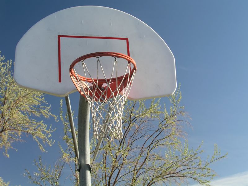Completed Fixed Basketball Hoop