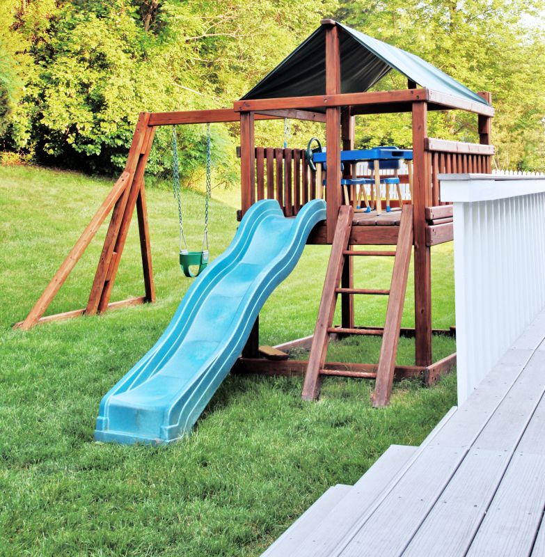Wooden Playset Installation in Conroe, TX