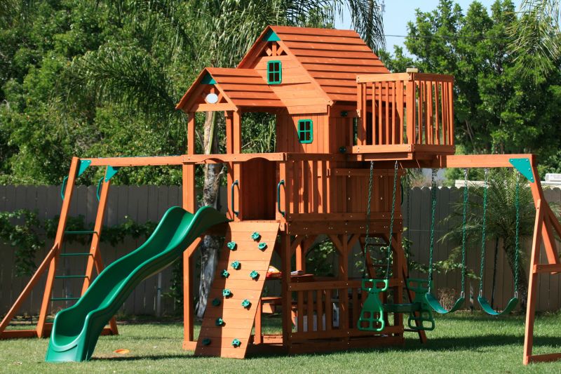 Wooden Playset Installation in Conroe, TX