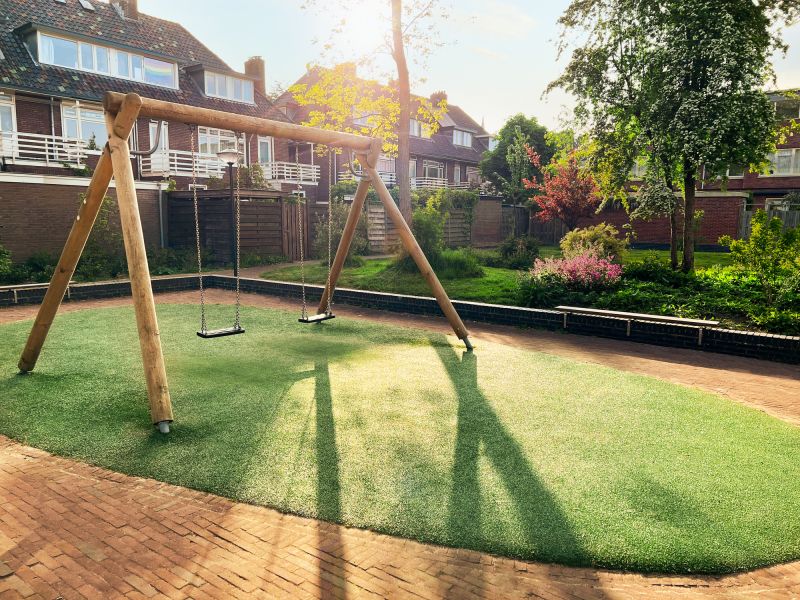 Wooden Swing Set Installation in Olathe, KS
